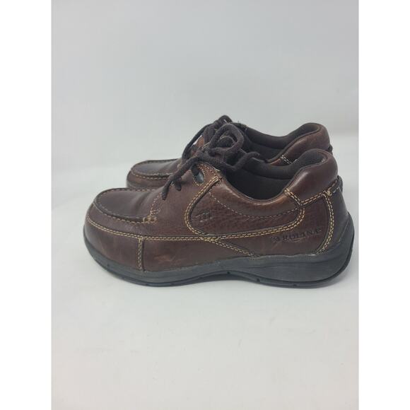 Carolina Comfort Mens Work Shoes Lace Up Oxfords Steel Toe Size 8D Brown Leather main image 6